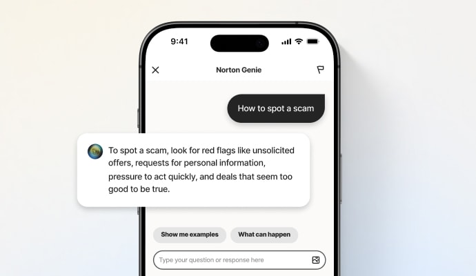 Norton Genie -tekoälyavustaja – tuotekuva Norton Geniestä